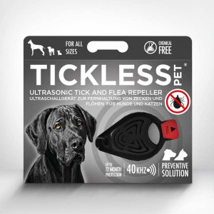 TICKLESS PET BLACK ultraskaņas ērču atbaidīšanas ierīce dzīvniekiem